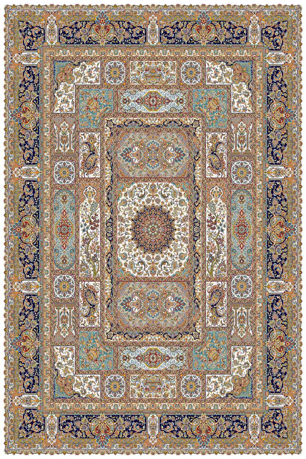 7495 Cream; 4m²; 700reeds/m; 1.5m x 2.25m Rug