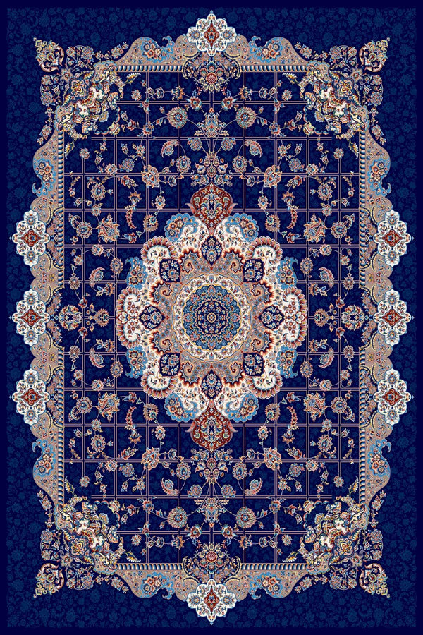 1575 Blue Traditional Area Rug