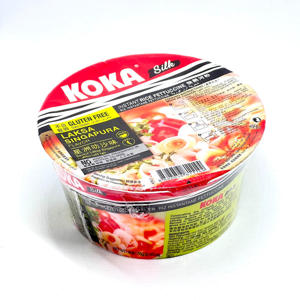 KOKA Laksa Singapura Instant Rice Noodle Fettuccine 70g