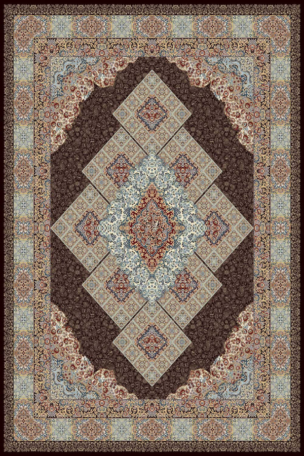 2051 Brown Traditional Area Rug
