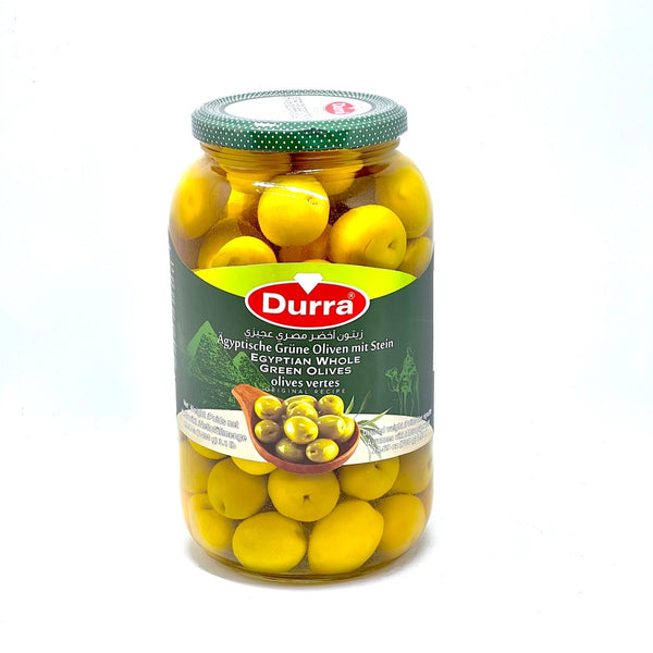 DURRA Egyptian Whole Green Olives Tvahy 1.3kg