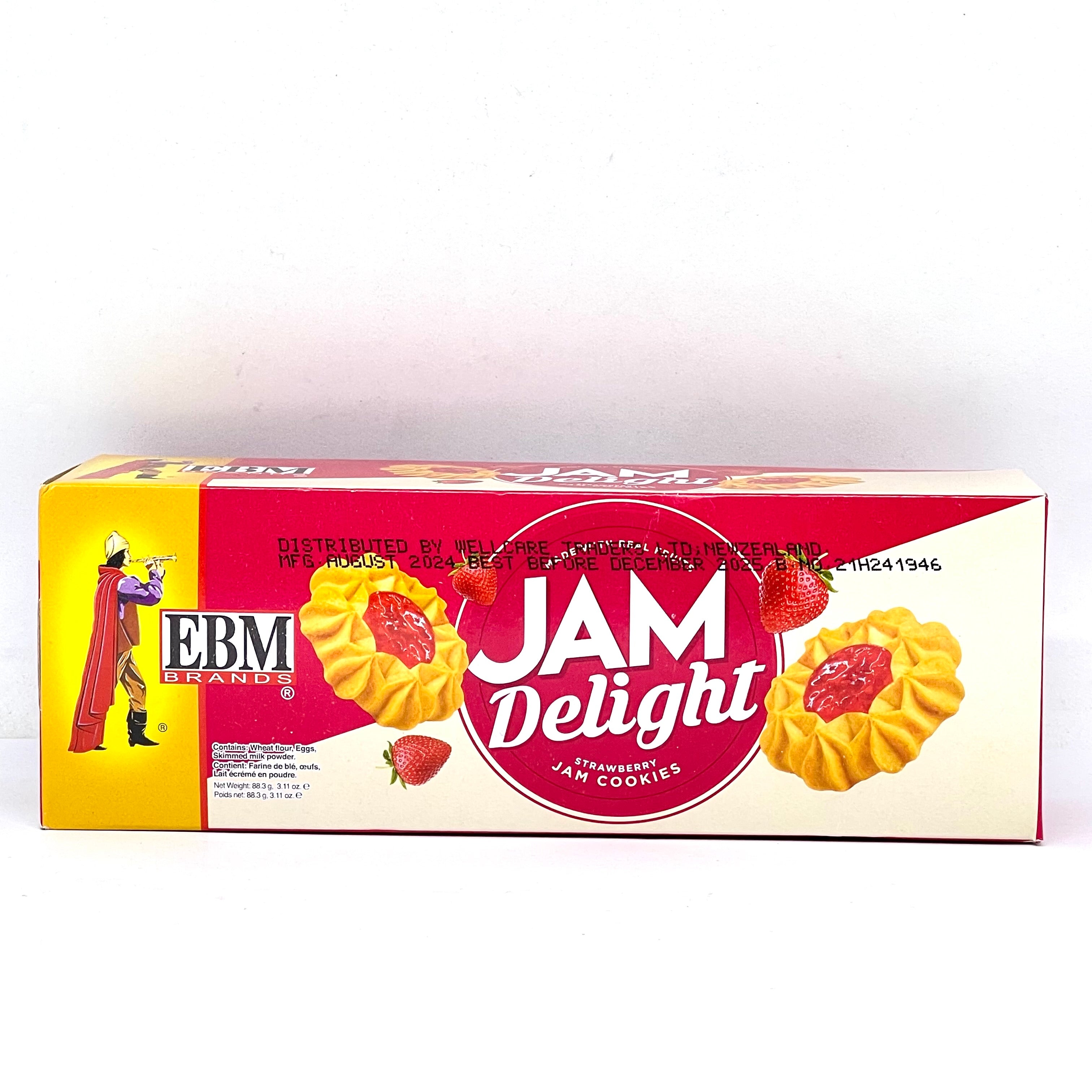 EBM Jam Delight Strawberry Biscuits 88.3g