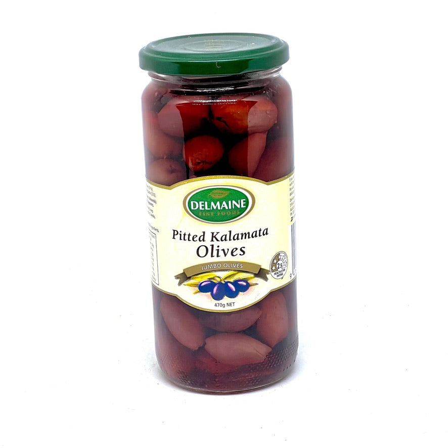 DELMAINE Pitted Kalamata Olives 470g