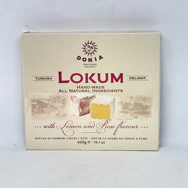 DONIA Lemon & Rose Turkish Delight 400g