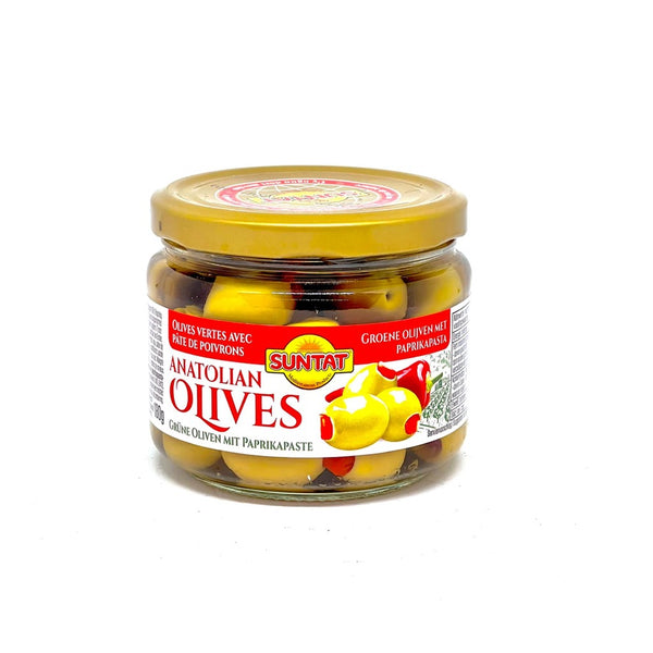 SUNTAT Green Olives w/ Red Pepper 310g