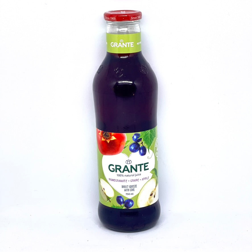 GRANTE Pomegranate Juice w/ Grape & Apple 750ml