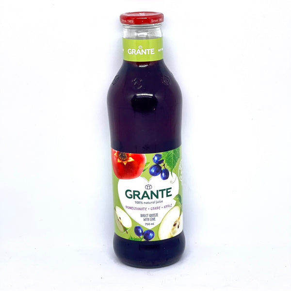 GRANTE Pomegranate Juice w/ Grape & Apple 750ml