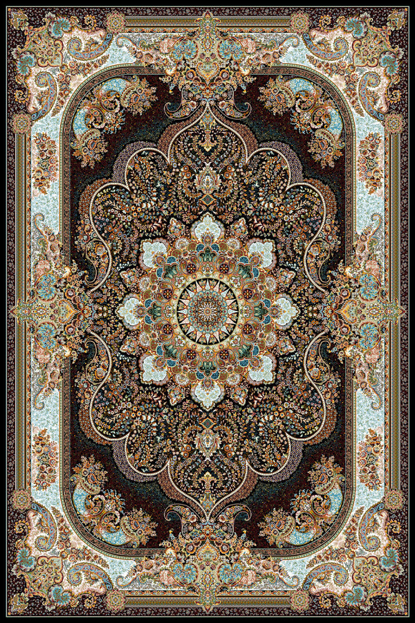 7474 Navy Traditional Area Rug