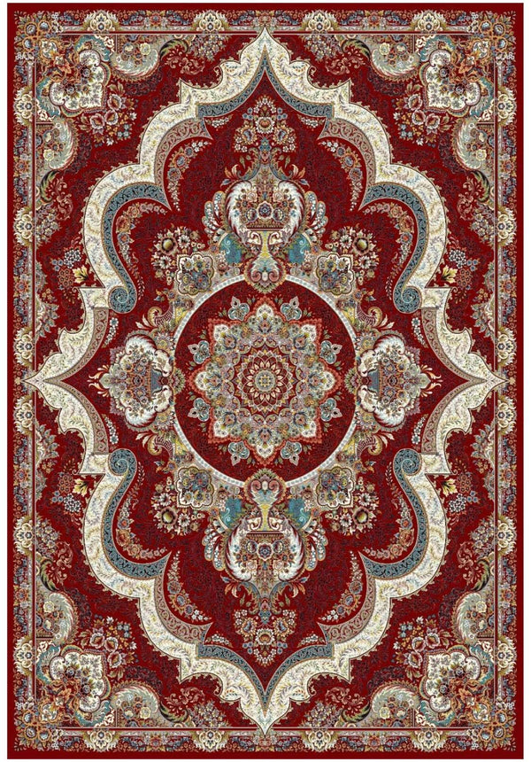 7488 Red Traditional Area Rug