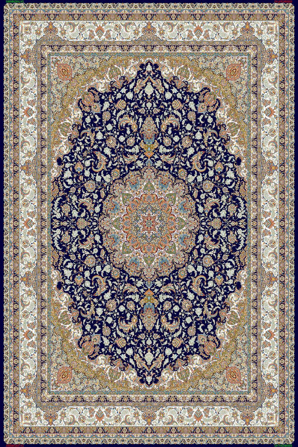 7492 Navy Traditional Area Rug