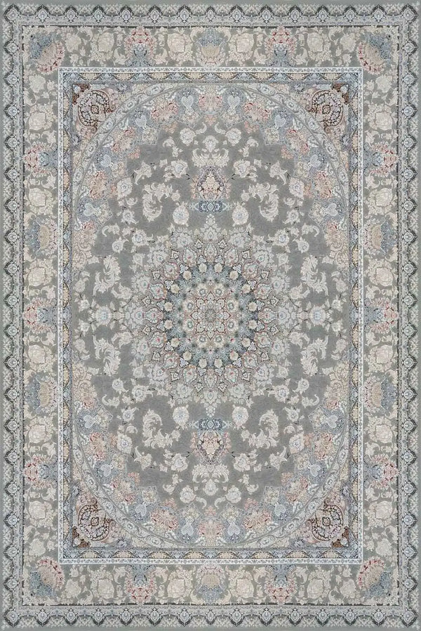 7606 Dim Gray Traditional Area Rug