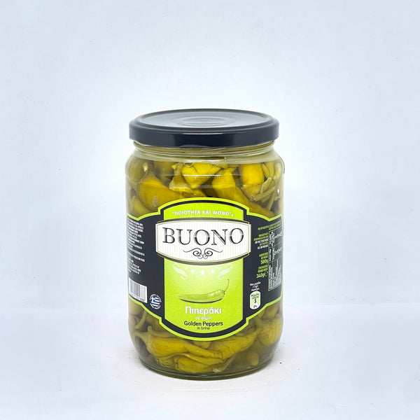 BUONO Golden Peppers 580g