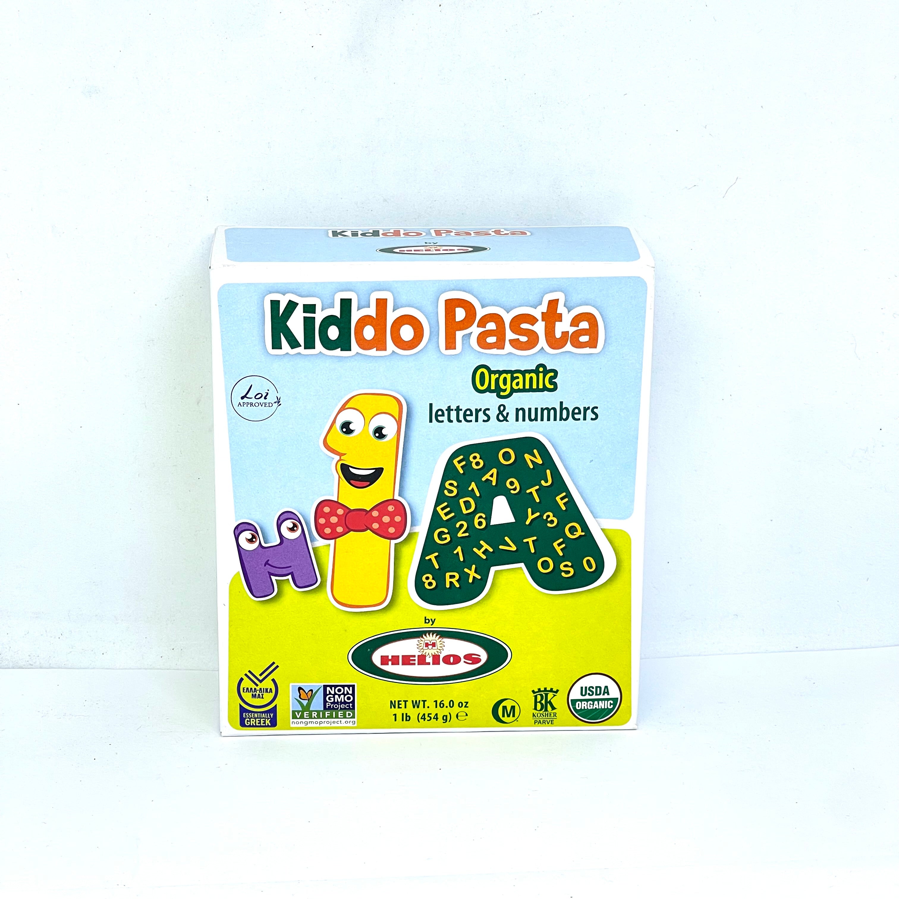 HELIOS Kiddo Pasta Organic Letters/Numbers 454g