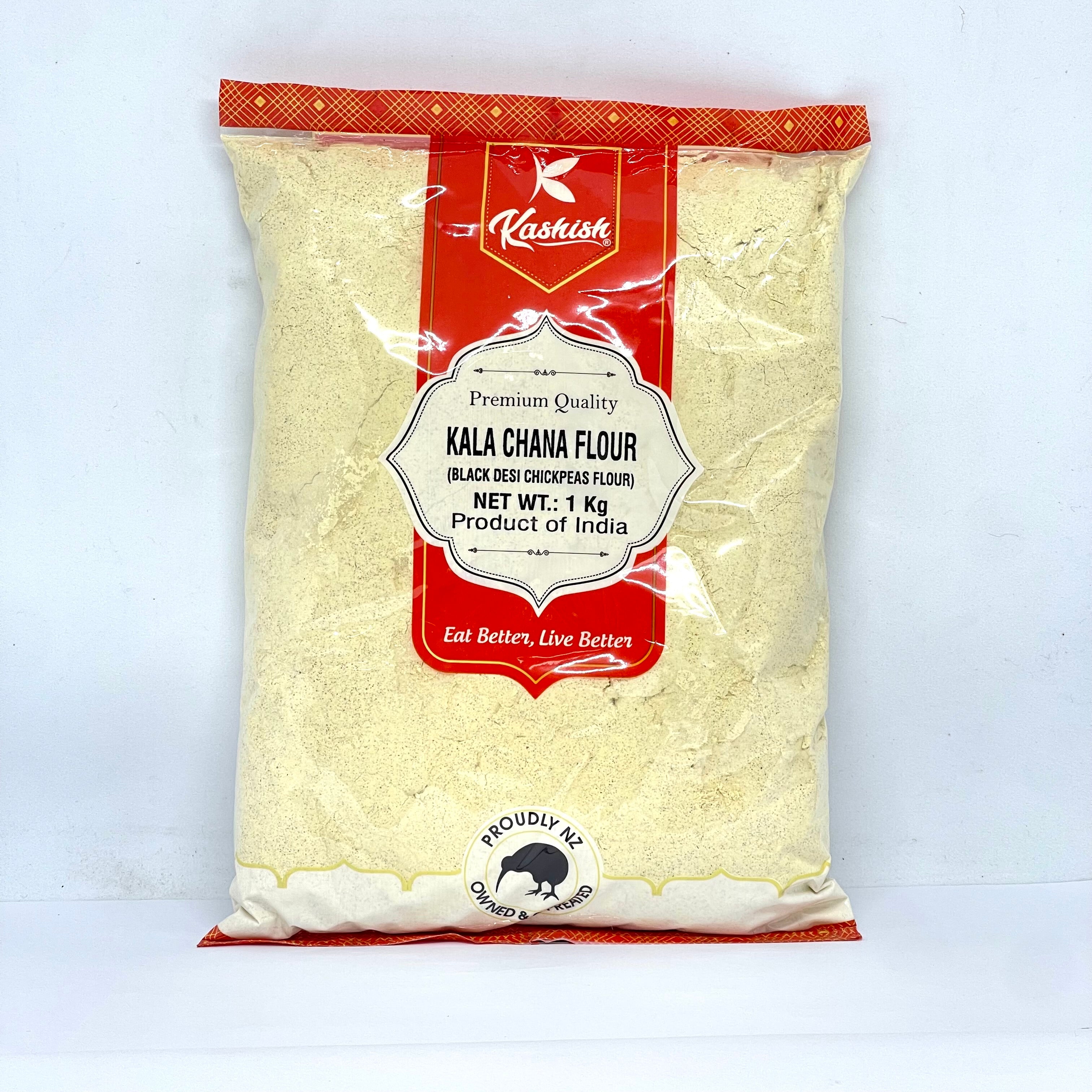 KASHISH Black Desi Chickpeas Flour / Kala Chana Atta 1kg