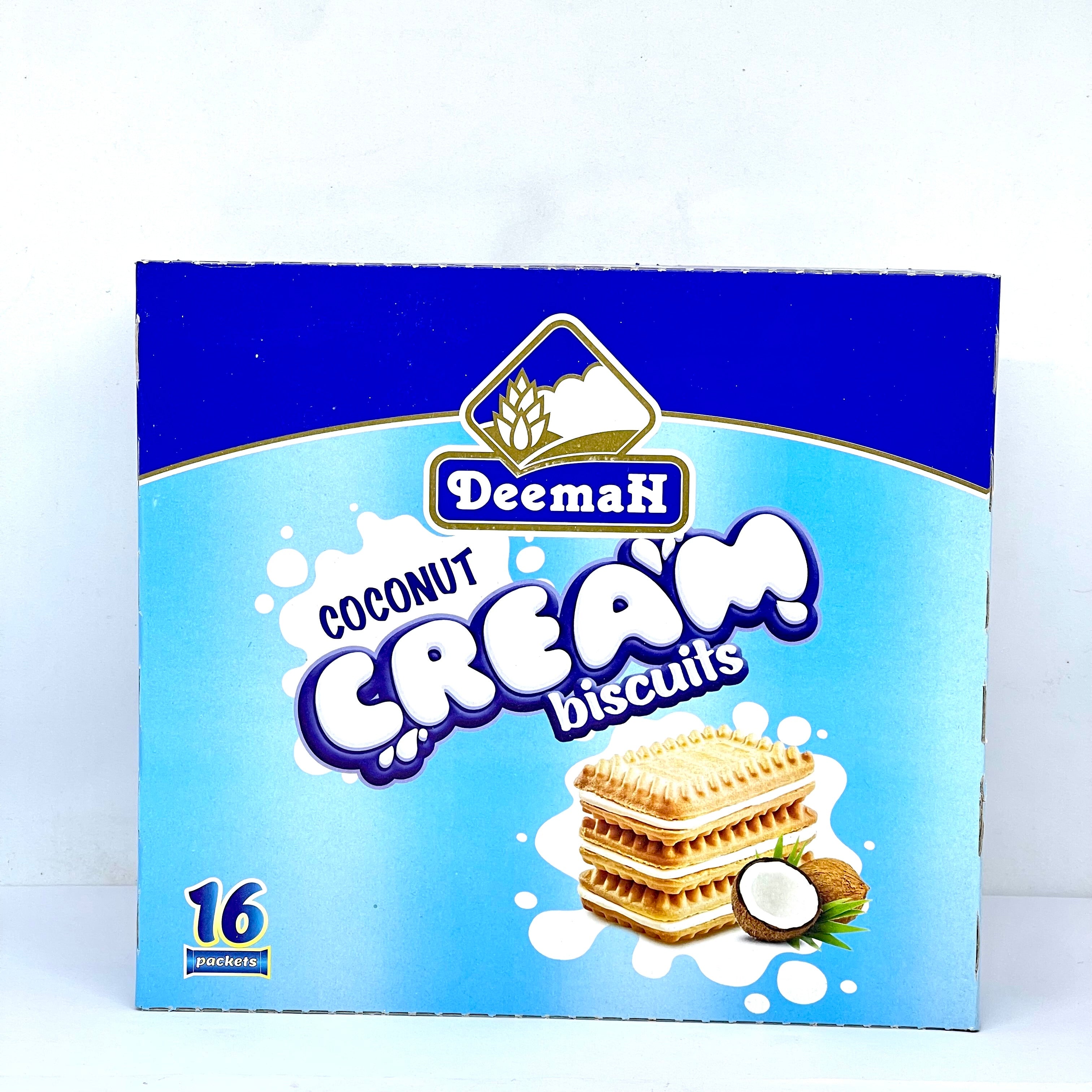 DEEMAH Coconut Cream Biscuits 16x27g 432g