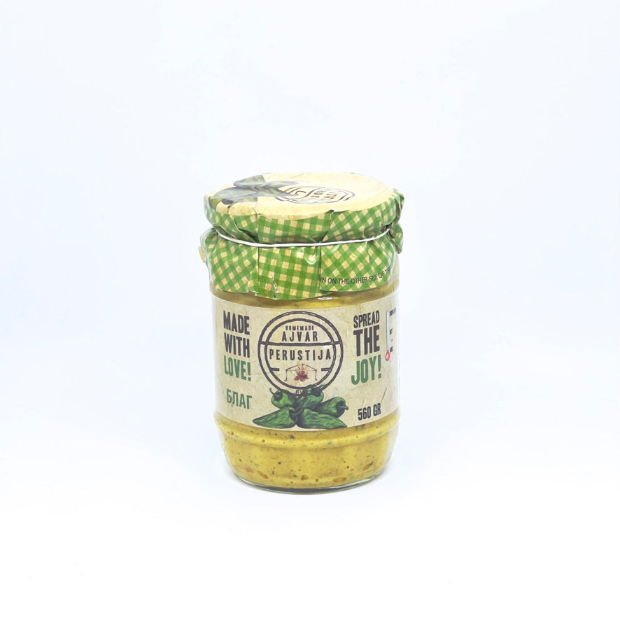 PERUSTIJA Mild Homemade Ajvar w/ Green Pepper 560g