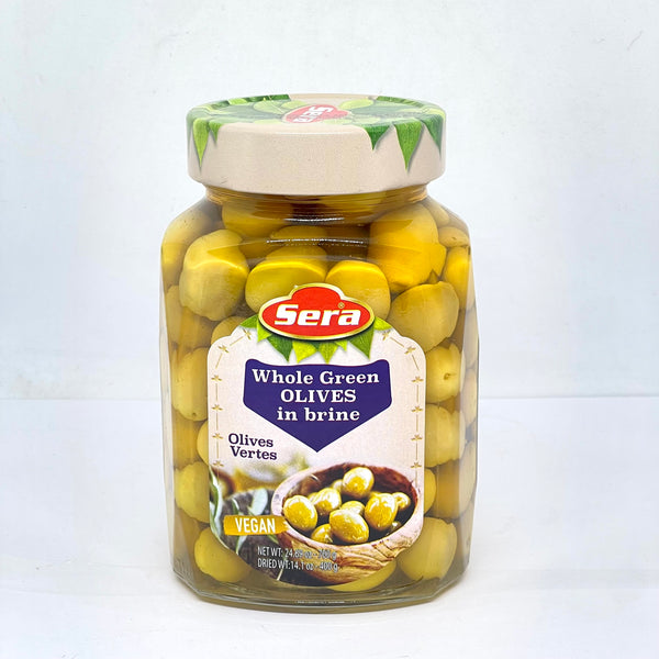 SERA Whole Green Olives in Brine 700g