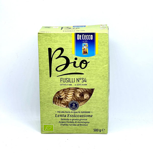 DECECCO Organic Fusilli Pasta 500g
