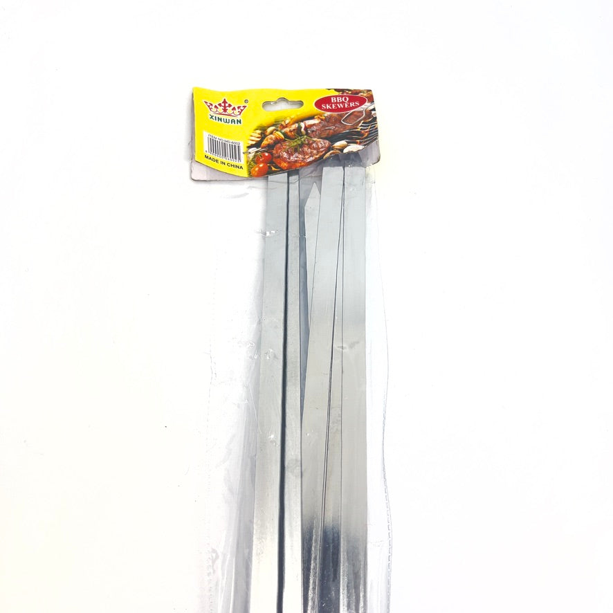 BA12-09 SS W/L Skewers 50cm*2cm 6PK
