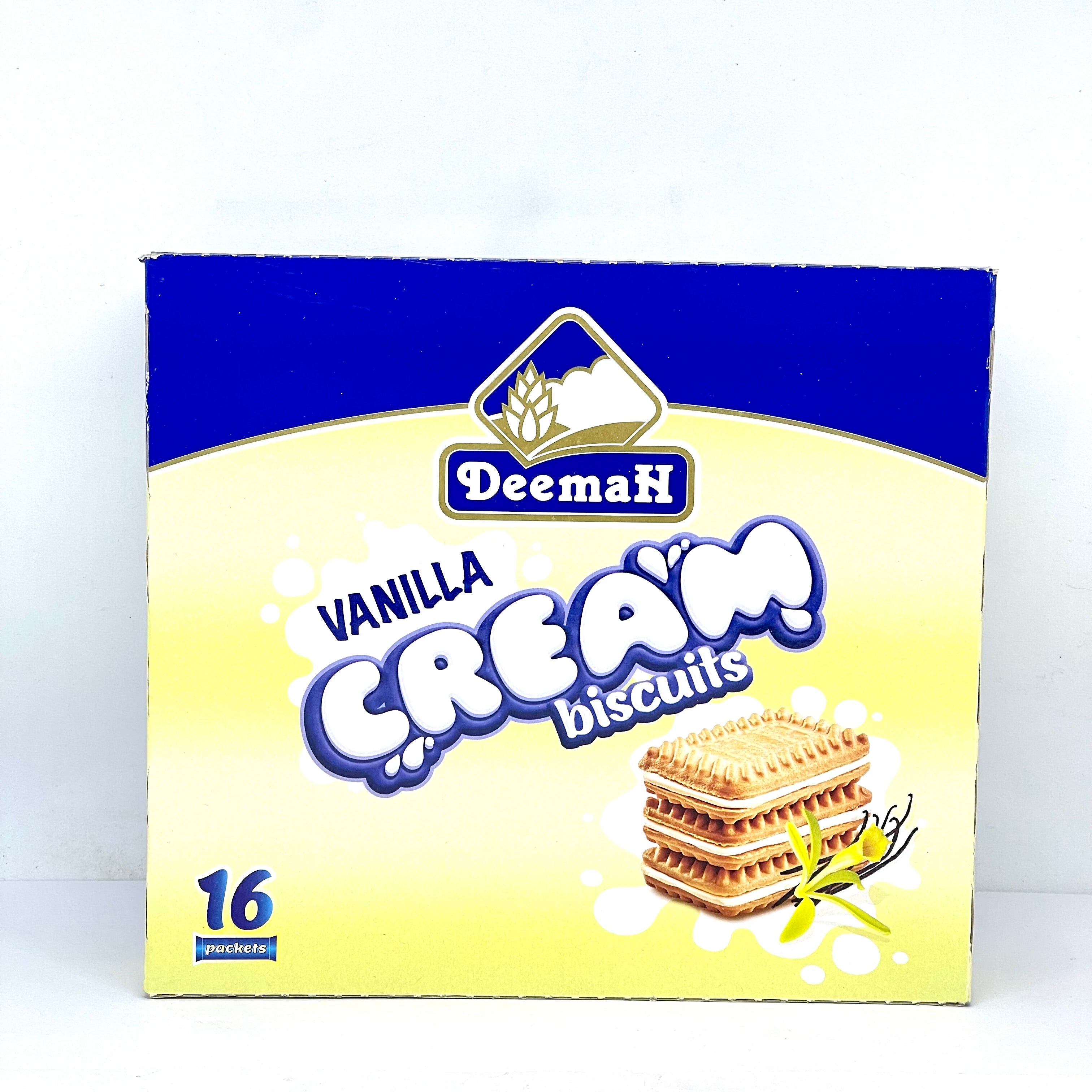 DEEMAH Vanilla Cream Biscuits 16x27g 432g