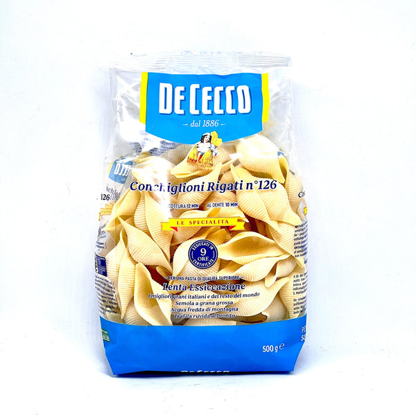 DECECCO Conchiglioni Rigati No.126 Pasta 500g