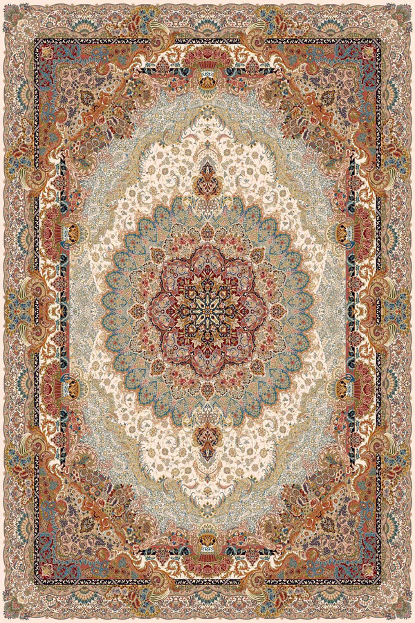Mahroo Cream Traditional Area Rug