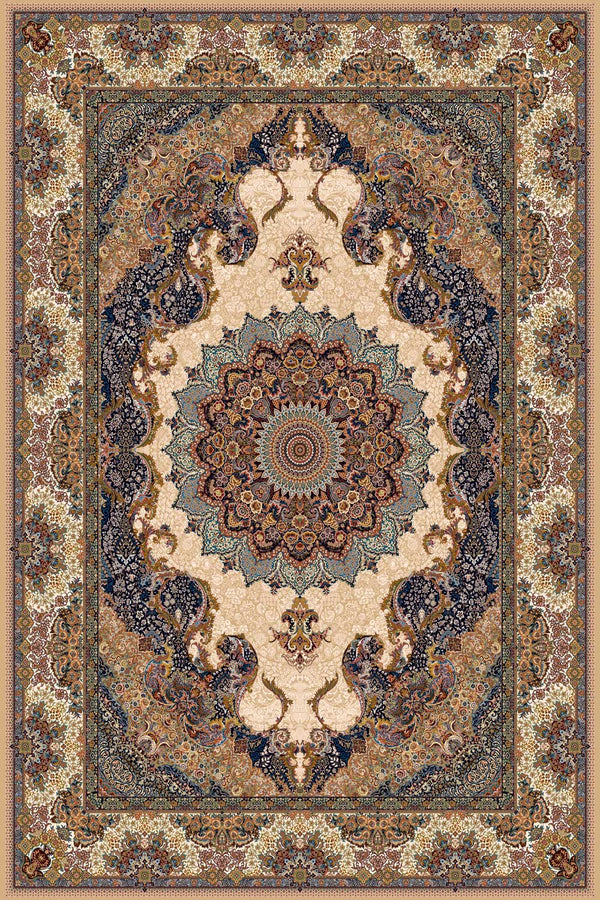 Mahshid Beige Traditional Area Rug