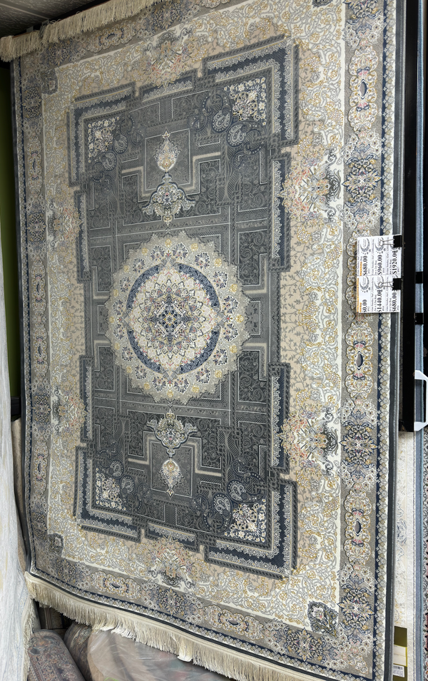 Evian Smoke Traditional Area Rug