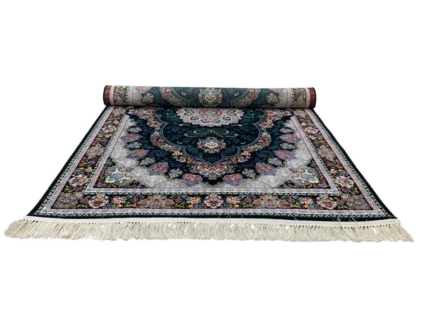 Sultanat Navy Traditional Area Rug