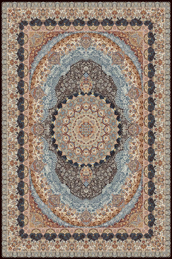 Golnama Brown Traditional Area Rug