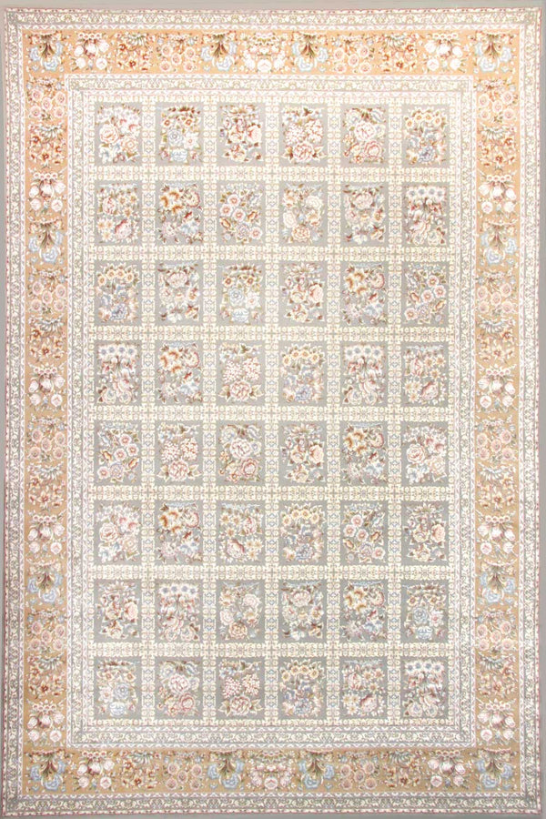 Narvan Light Grey Traditional Area Rug