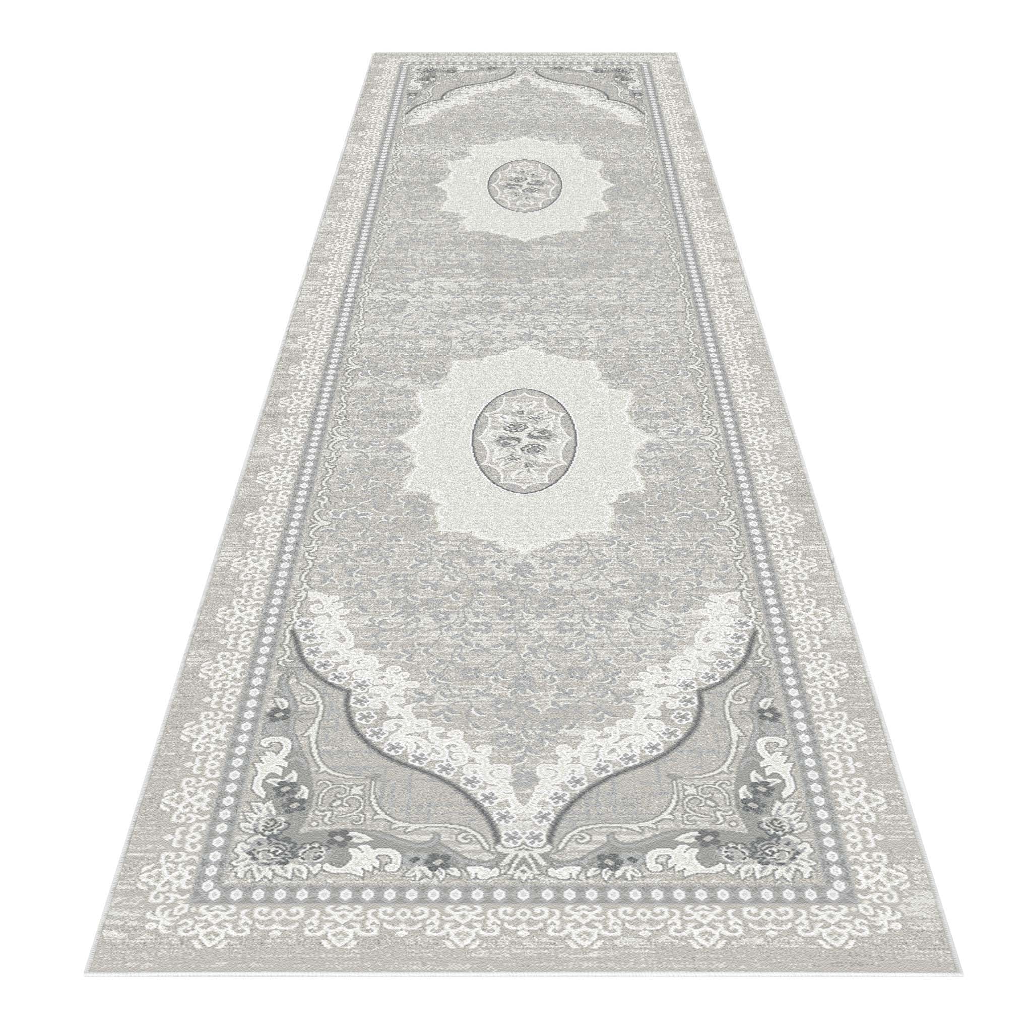 Amethyst 4002 Grey Hallway Runner