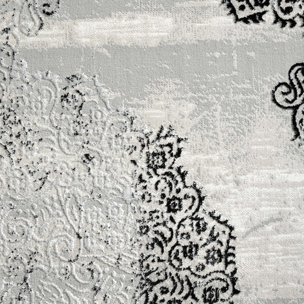 Amethyst 4003 Black Hallway Runner