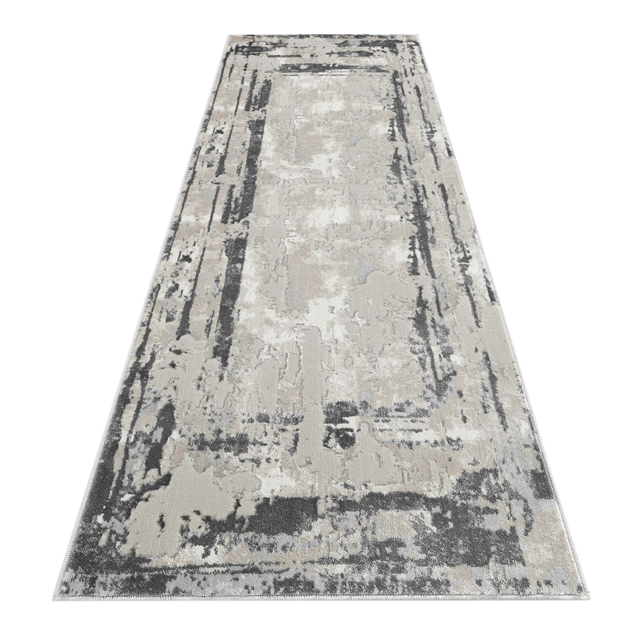 Amethyst 4006 Grey Hallway Runner