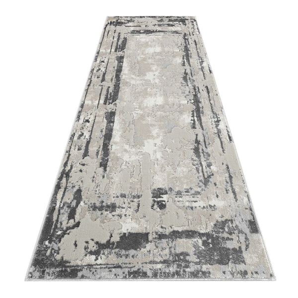 Amethyst 4006 Grey Hallway Runner