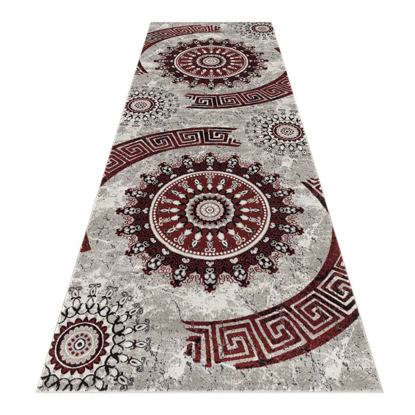 Celestial 6447 Red Hallway Runner