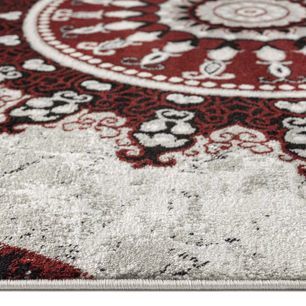 Celestial 6447 Red Hallway Runner