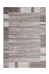 Feeling 500 Beige Plain Border Thick Rug - Lalee Designer Rugs
