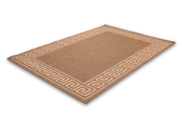 Finca 502 Coffee Border Outdoor/Kitchen Rug - Lalee Designer Rugs