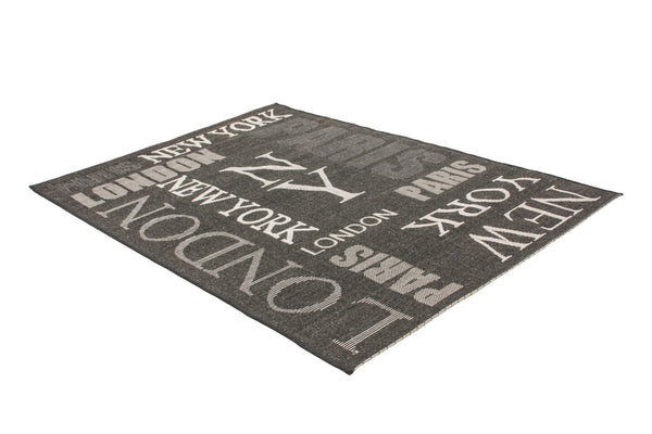 Finca 511 Graphite Kitchen/Outdoor Rug - Lalee Designer Rugs