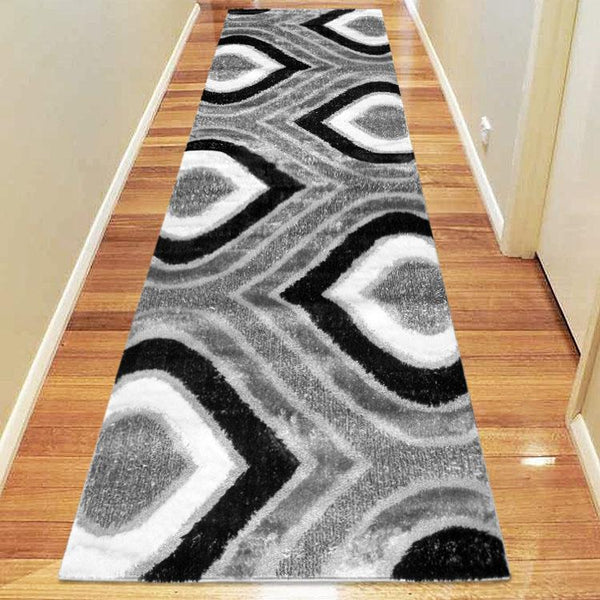 Luxe Shaggy 1204 Grey Hallway Runner