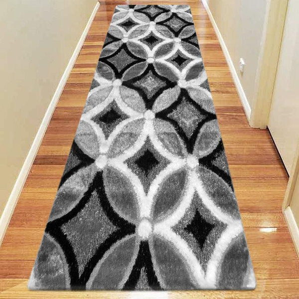 Luxe Shaggy 6048 Grey Hallway Runner