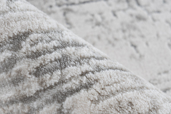 Pierre Cardin - Opera 501 Silver High Quality Rug with Abstract Design - Lalee Designer Rugs