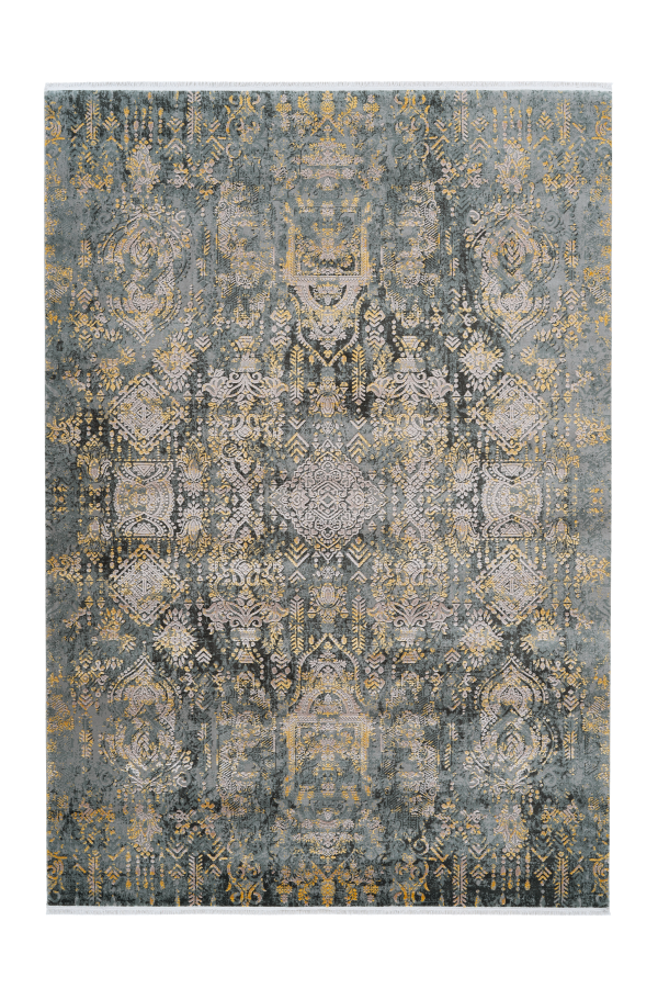 Pierre Cardin - Orsay 700 High Quality Grey Yellow Rug - Lalee Designer Rugs