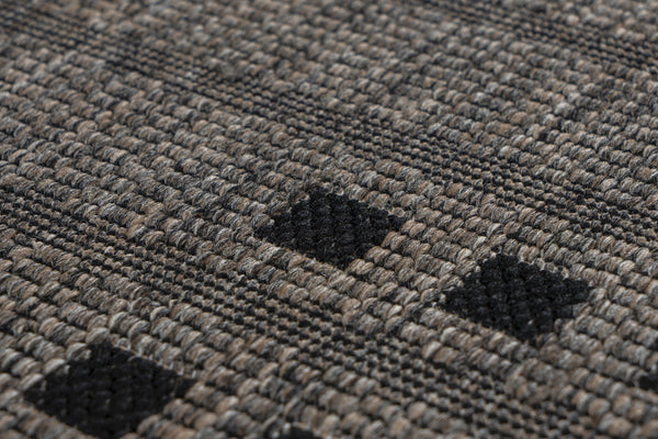 Sunset 606 Outdoor and Kitchen Taupe Rug with Dice Spotted Design - Lalee Designer Rugs