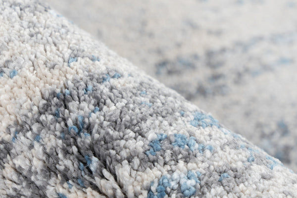Sensation 501 Thick Modern Blue and Grey Abstract Rug - Lalee Designer Rugs