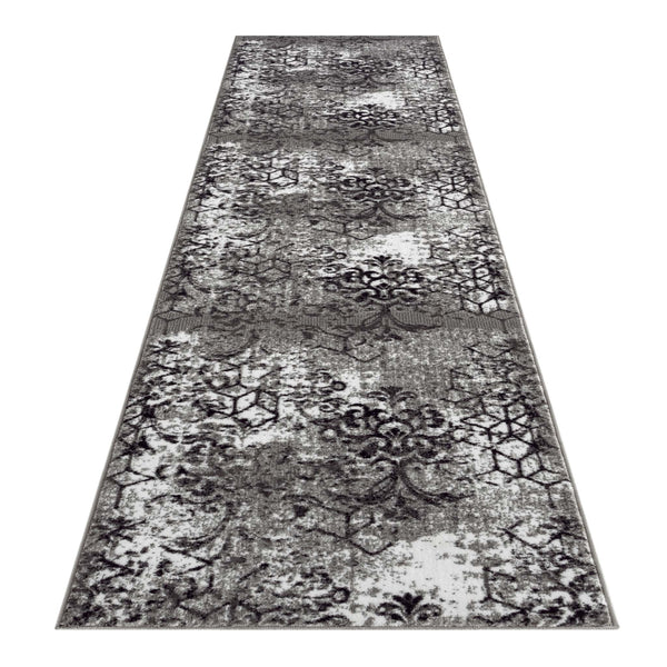 Saffron 2105 Lt Grey Hallway Runner