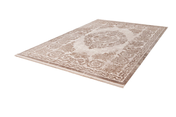 Pierre Cardin - Vendome 700 Luxury Acrylic Beige Rug with Centre Medallion - Lalee Designer Rugs