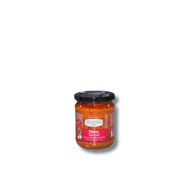 BUONO Roasted Red Pepper w/ Feta Spread 200g