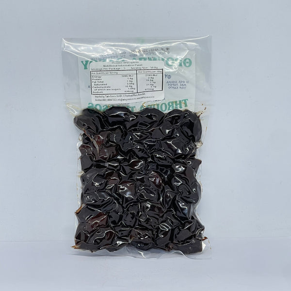 THASSOS Black Sundried Olives 250g